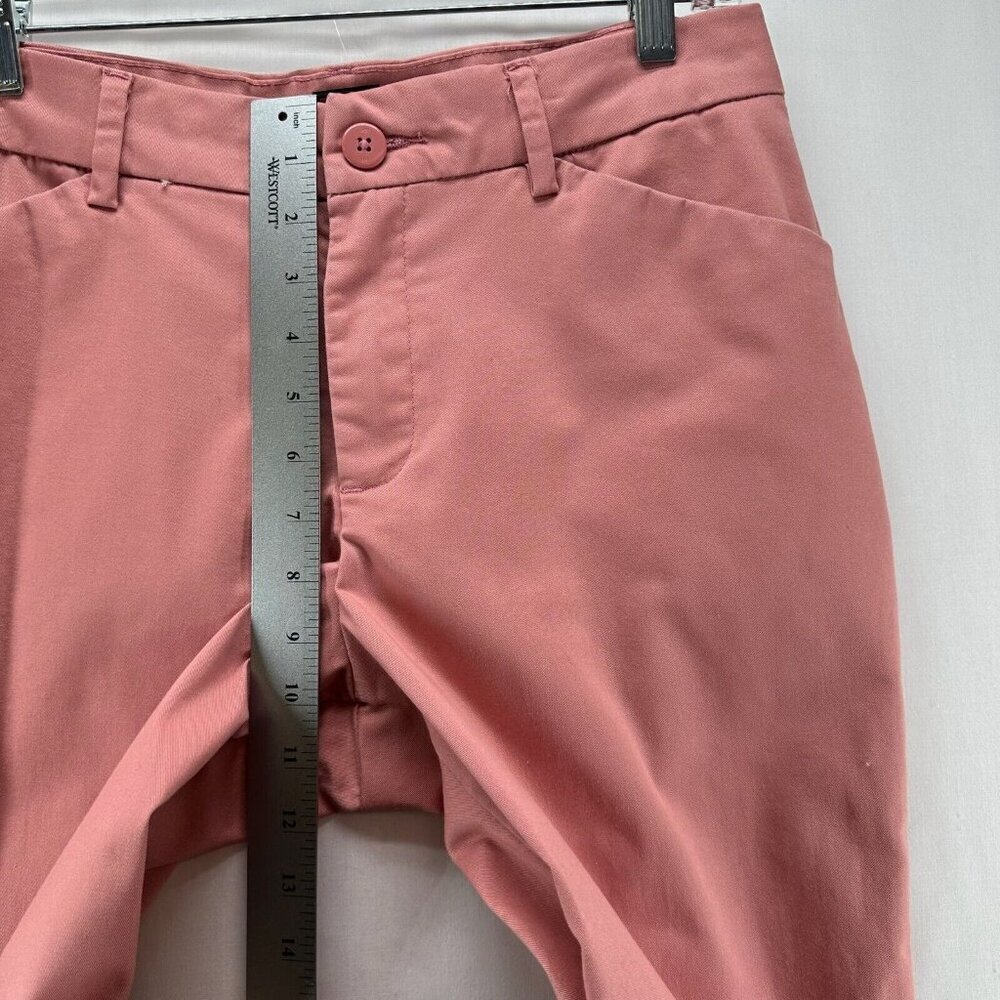 Lee Pants Women's Size 8 Coral High Rise Straight Leg Wrinkle Free Chino Casual - Picture 10 of 12